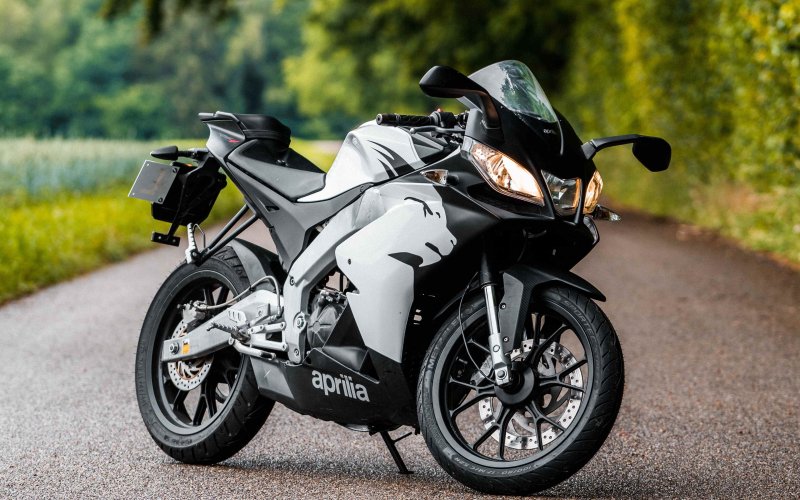 Motorbike Black and White