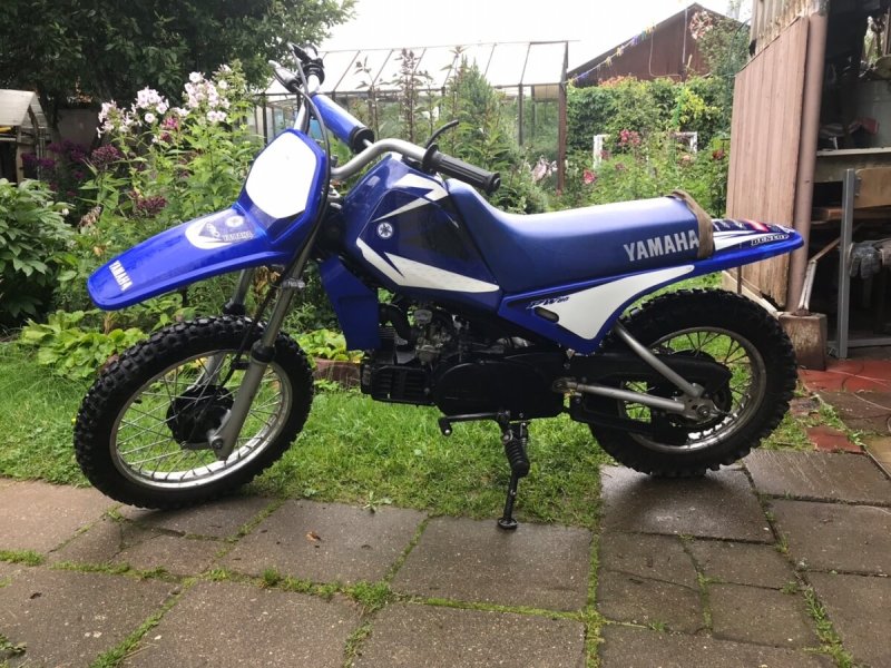 Детский мотоцикл Yamaha кроссовый pw 80