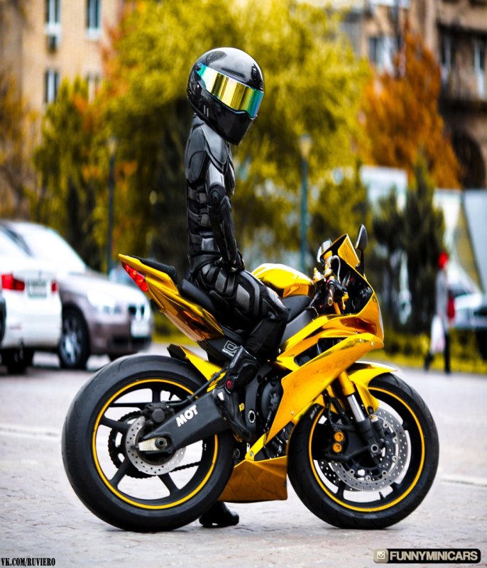 Yamaha r6 Золотая