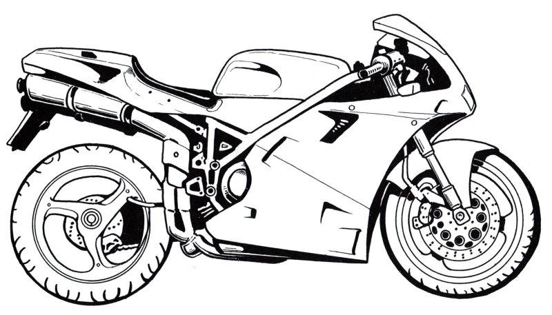 Honda vfr750 рисунок