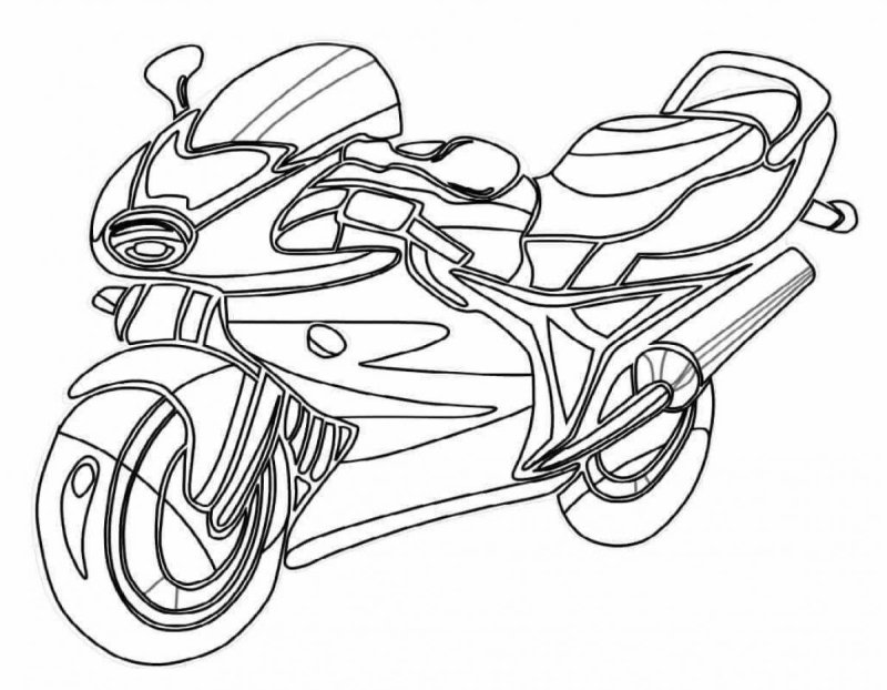 Раскраска мотоцикл Honda cbr1000rr