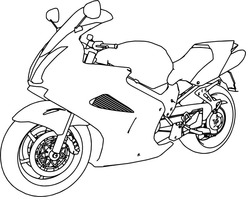 Раскраска мотоцикл Honda cbr1000rr