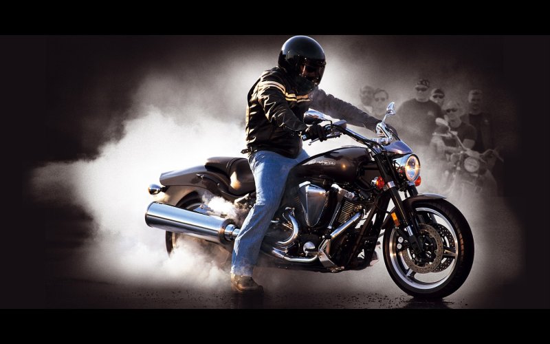 Yamaha xv1700 Warrior Burnout