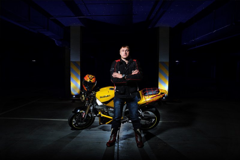 Мотоцикл в студии