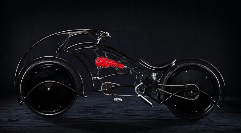 Велосипед в виде байка