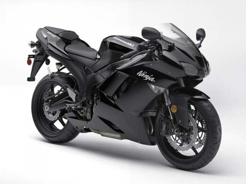 Мотоцикл Kawasaki zx6r черный