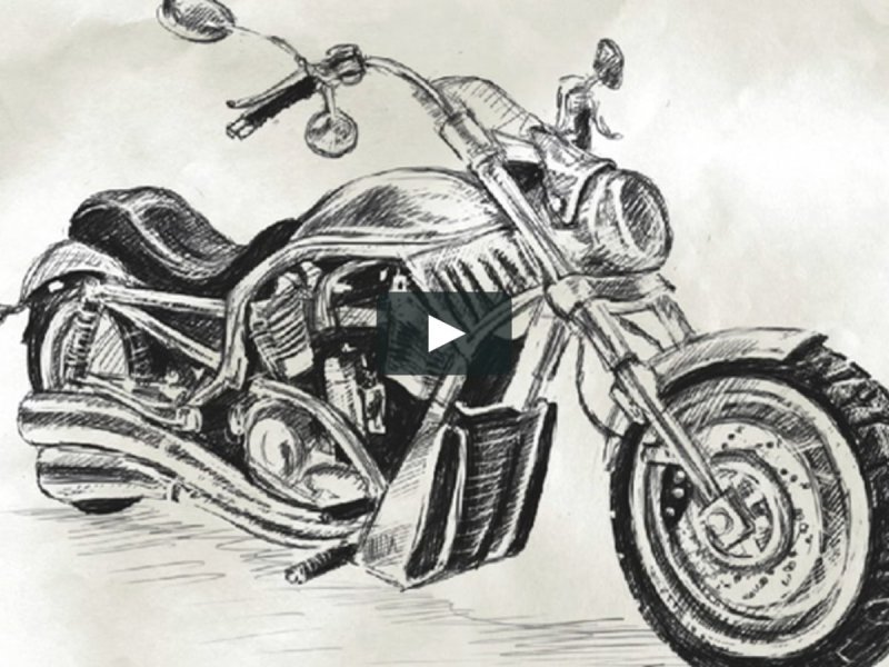 Нармсовать мотоцикл Харли Дэвидсон