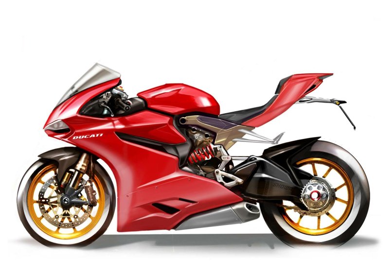 Арт мотоцикл Дукати
