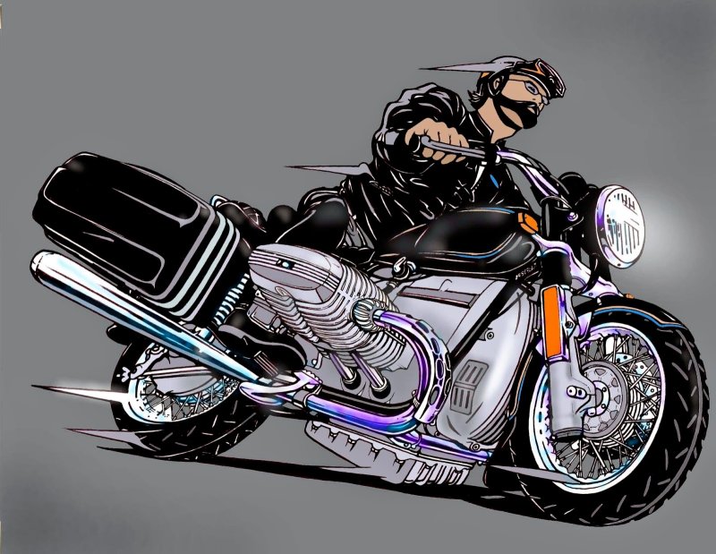 Байкерский мотоцикл