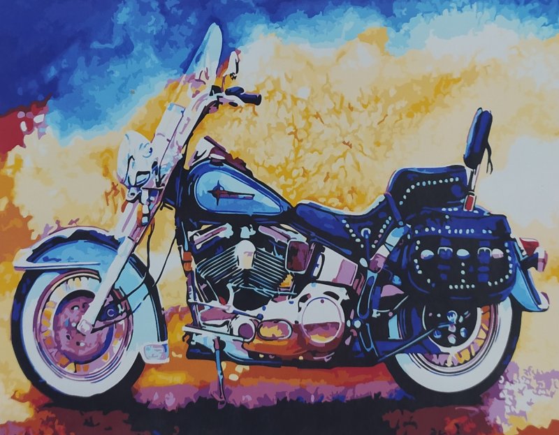 Картина по номерам Харлей Дэвидсон