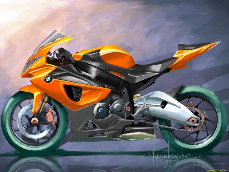 Спортивный мотоцикл арт