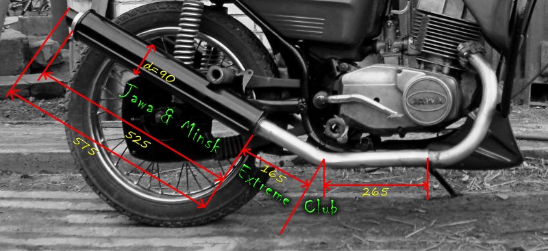 Ява 634 переделка глушителей