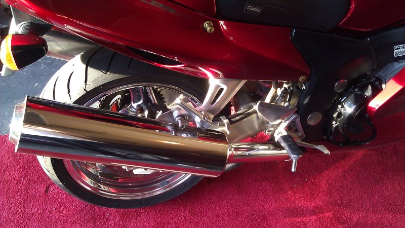 Honda cbr1100xx 2001 глушитель