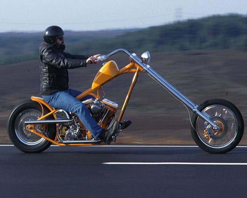 Длинный мотоцикл