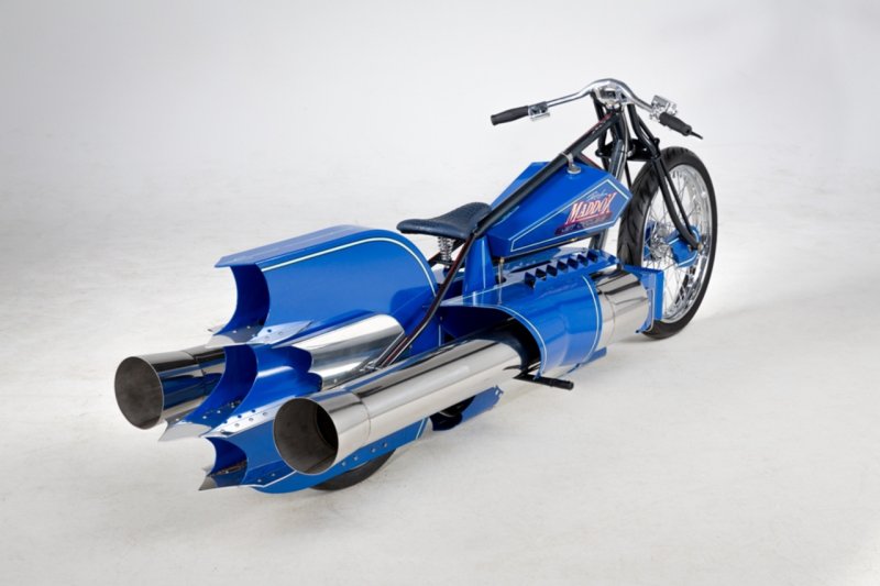 Мотоцикл с турбореактивным двигателем