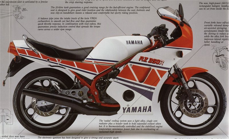 Yamaha rz250 байк