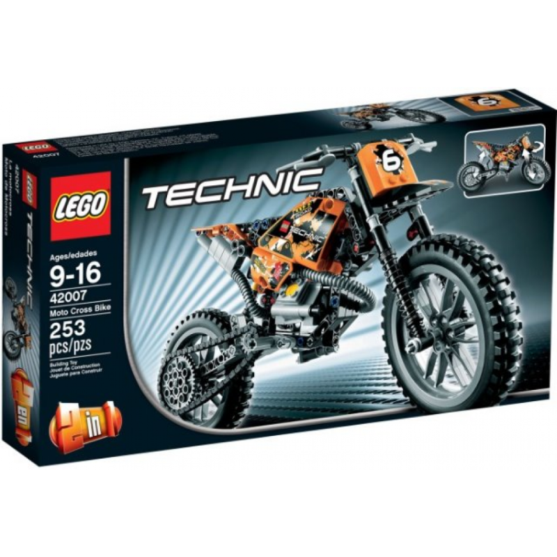 Конструктор LEGO Technic 42007 кроссовый мотоцикл