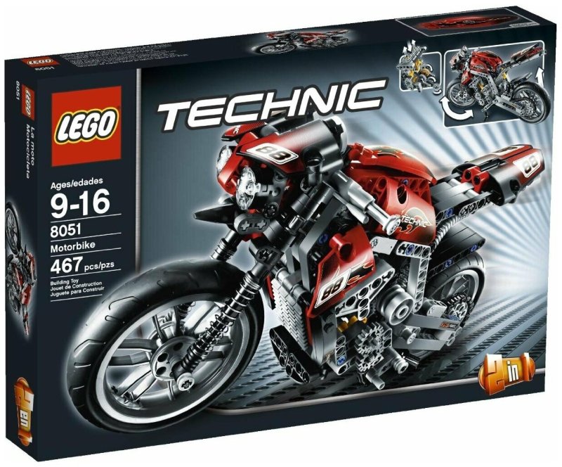 Конструктор LEGO Technic 8051 мотоцикл