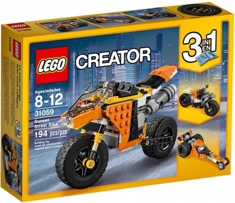 LEGO creator 31059 жёлтый мотоцикл