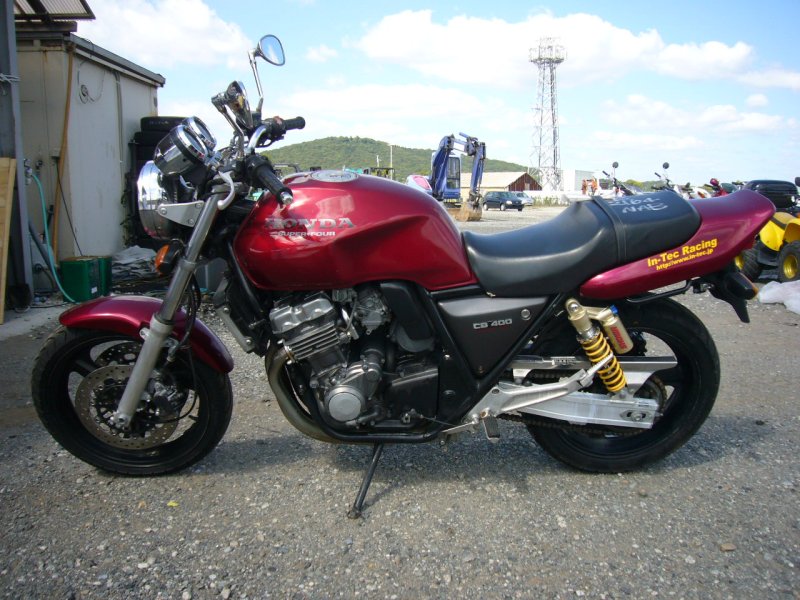 Honda cb400sf бордовый