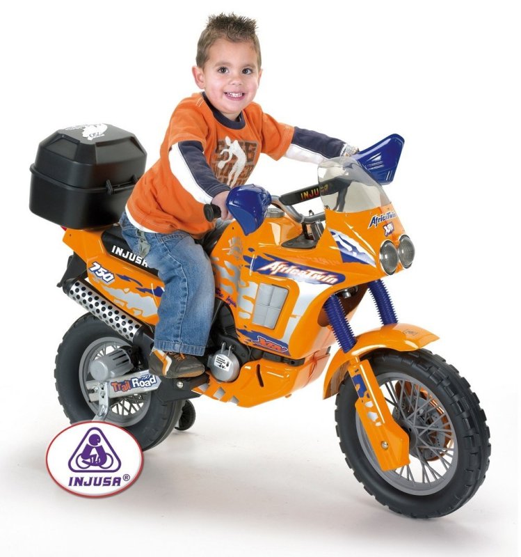 Injusa Moto Africa Twin аккумуляторный мотоцикл 6v