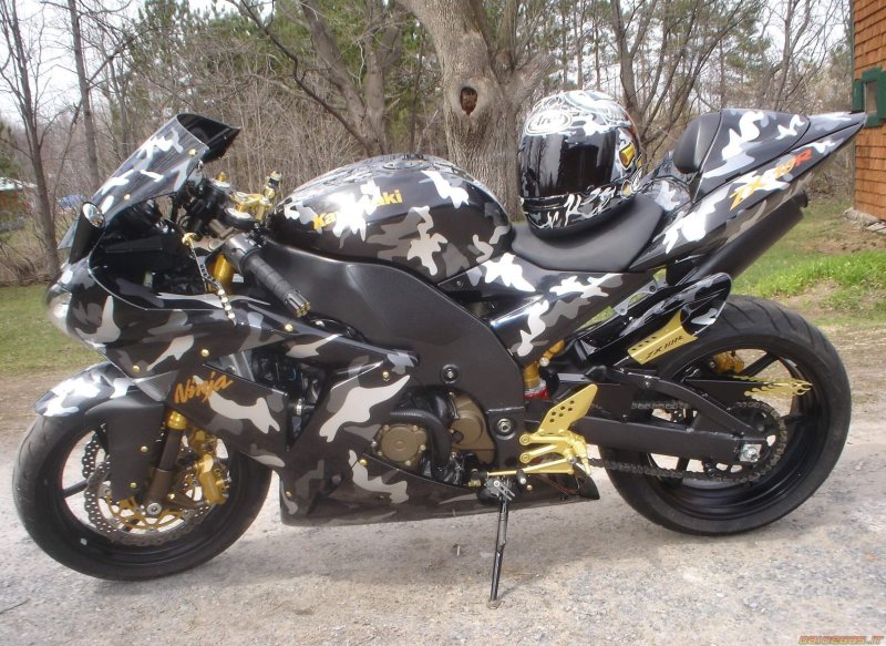 Yamaha r6 в камуфляже
