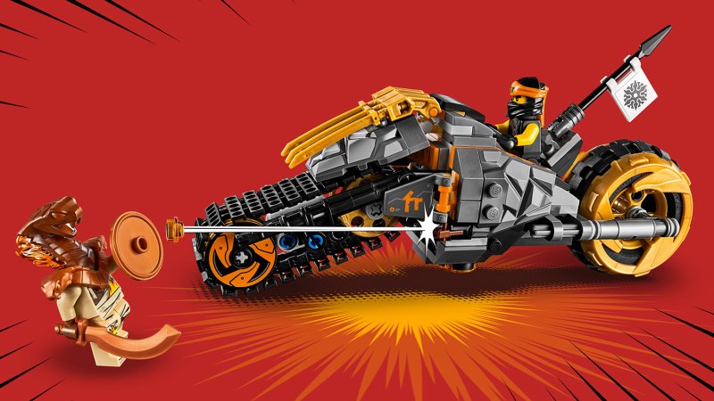 Конструктор LEGO Ninjago 70672 раллийный мотоцикл Коула