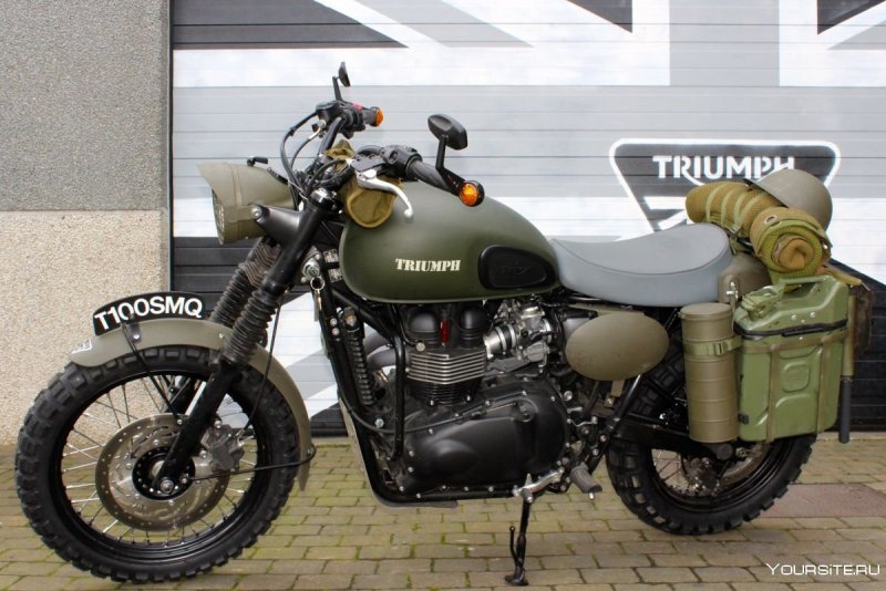 Triumph Bonneville t100 скремблер