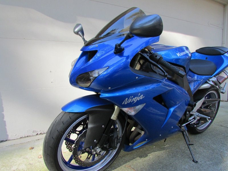 Kawasaki zx6r 2007 Blue