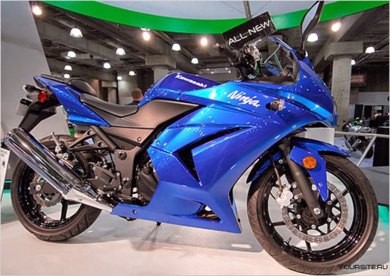 Kawasaki Ninja 250r синий