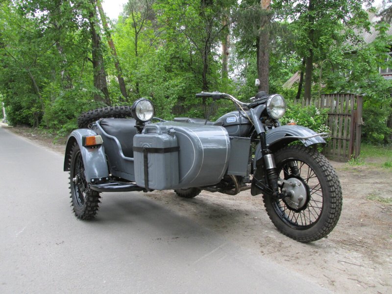 Мотоцикл Урал серый