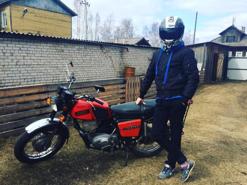 ИЖ Планета 5 с человеком