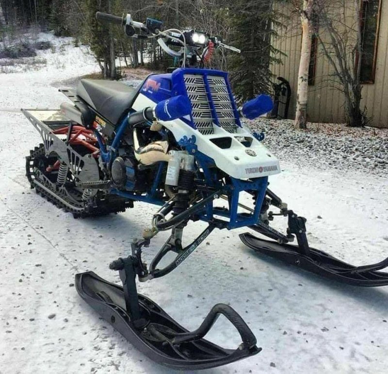 Снегоход из Yamaha Raptor