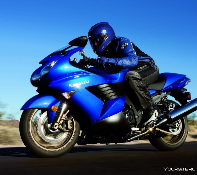 Kawasaki ZZR 1400 синий