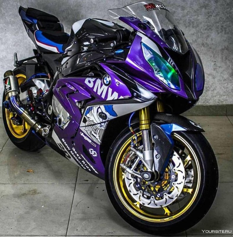 Мотоцикл BMW s1000rr фиолетовый