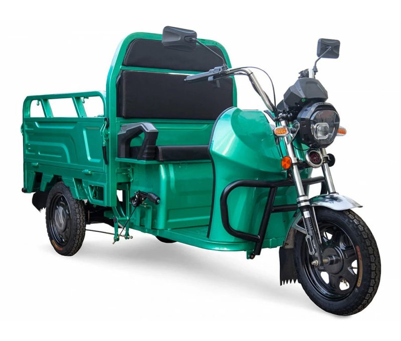 Грузовой электротрицикл rutrike Вояж к1 1200 60v800w (серый-2408)