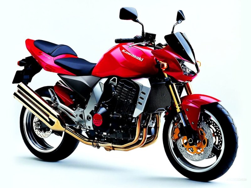 Kawasaki z750 красный