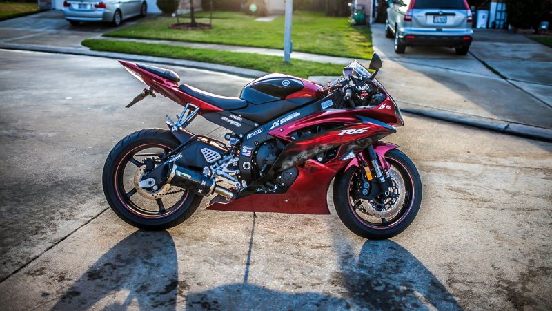 Yamaha r6 красная