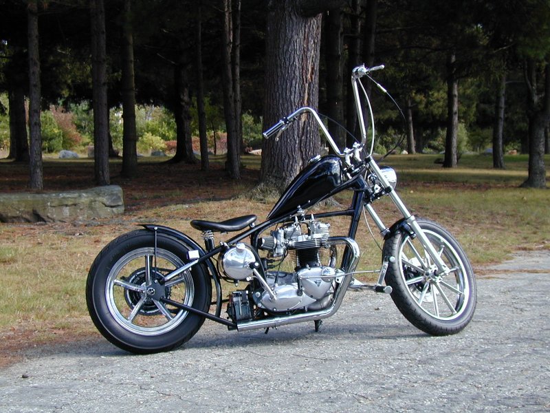 Custom Triumph Chopper frames