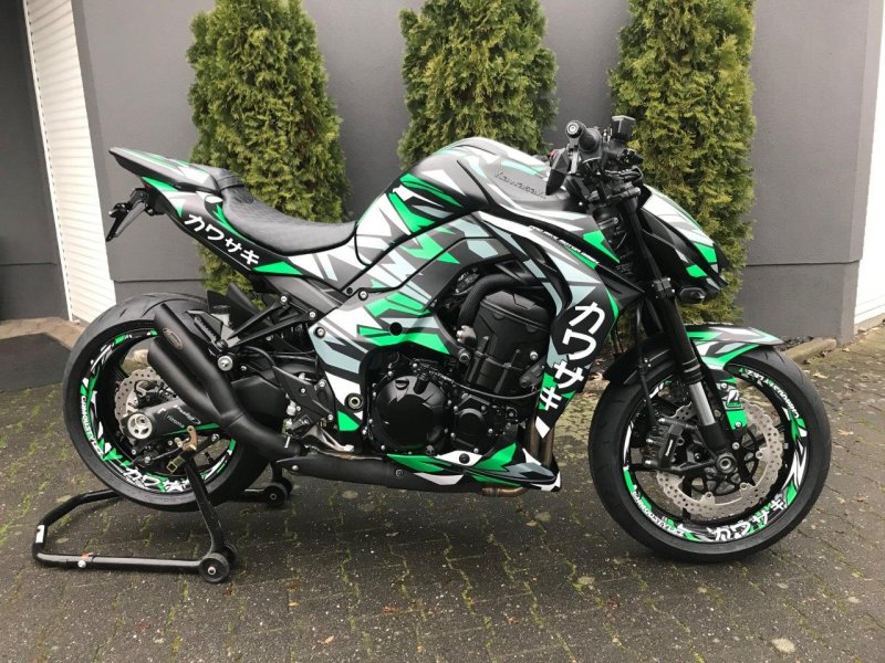 Кавасаки z900 зеленый