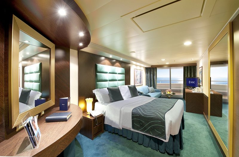 Лайнер MSC splendida каюты