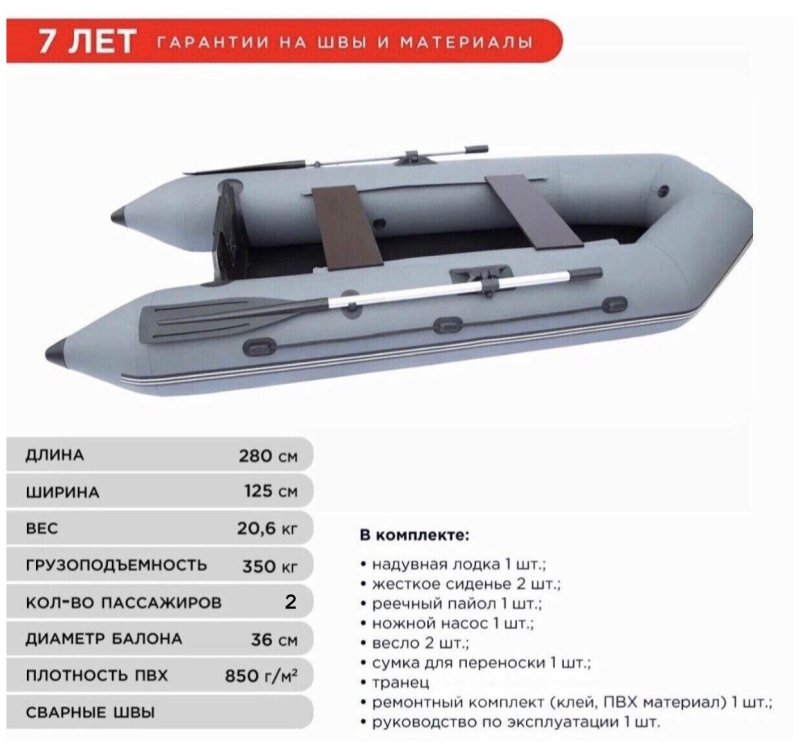 Лодка 280 ПВХ под мотор