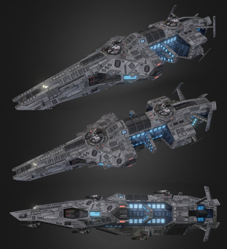 Космический линкор Sci Fi