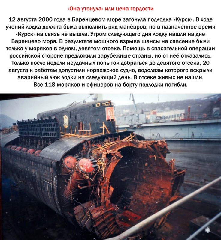 Гибель атомной подводной лодки Курск