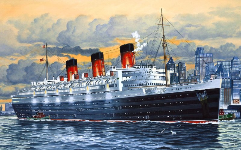 Трансатлантический лайнер Queen Mary