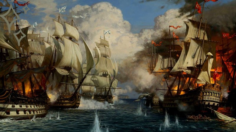 Чесменская битва Морское сражение