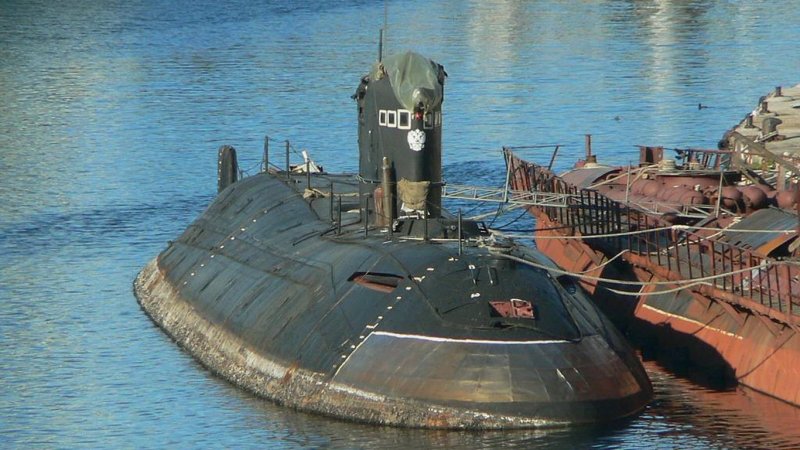 Подводная лодка мишень проекта 690 кефаль