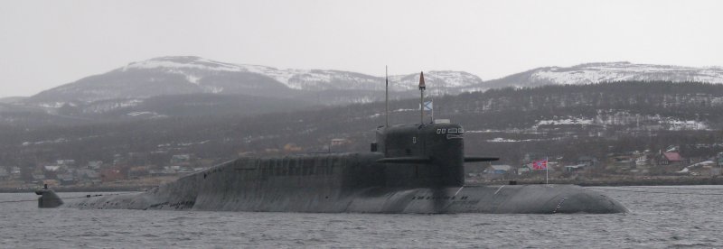 Подводная лодка в Кольском заливе