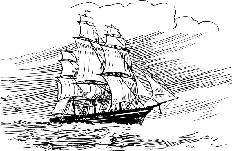 Корабль парусник