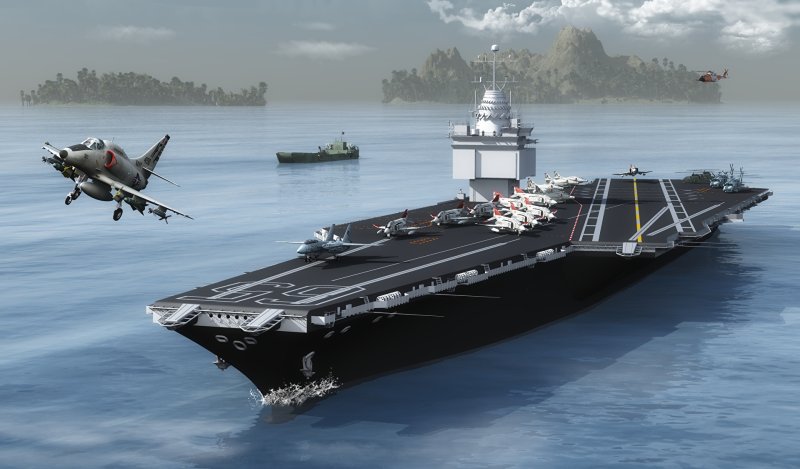 Авианосец Энтерпрайз CVN 65 3d